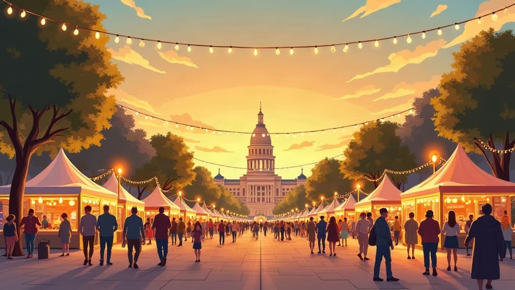 Editorial illustration: Your Weekend Guide: Exciting Events in Bismarck, ND