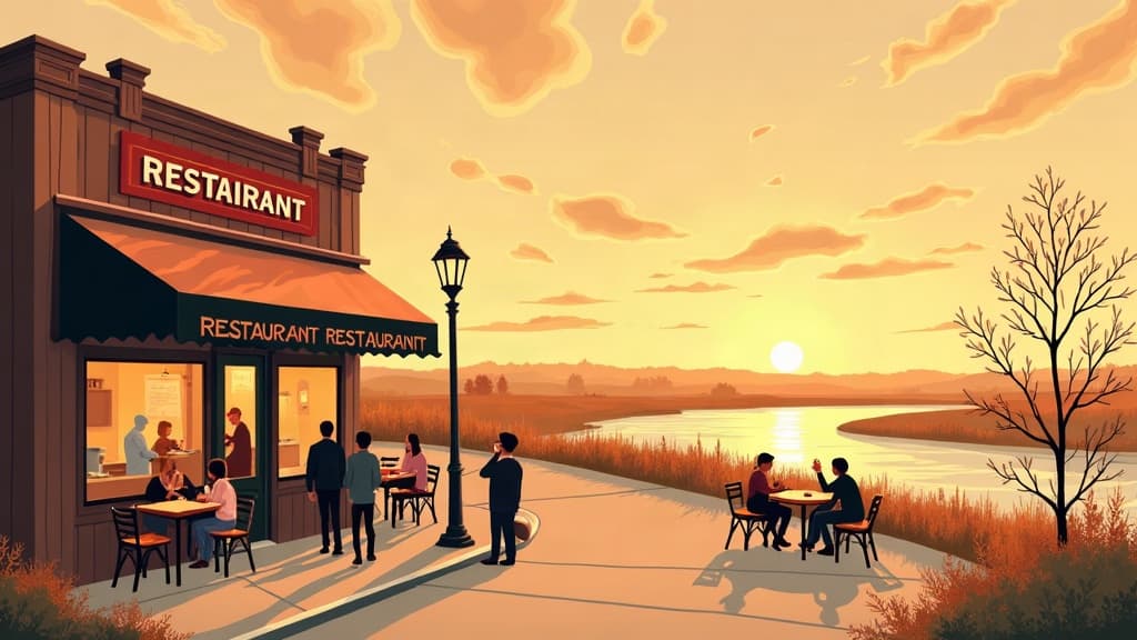 Editorial illustration: Kid-Friendly Restaurants in Bismarck