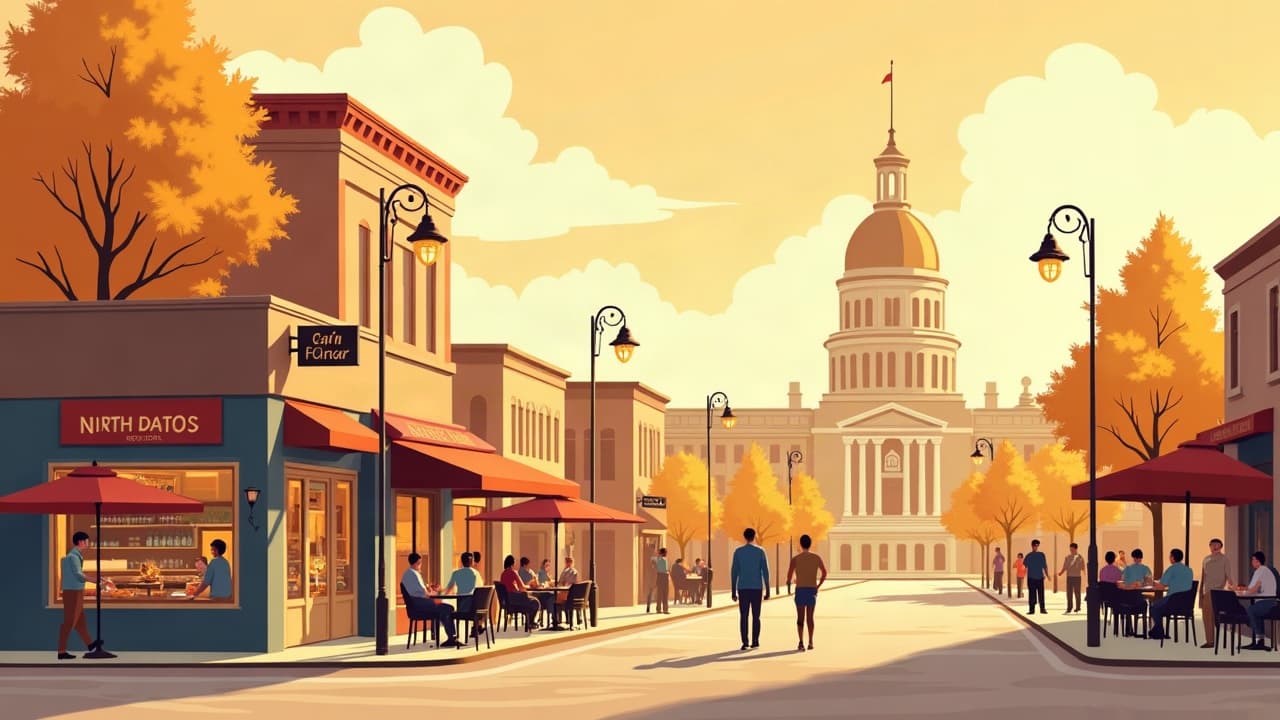 Editorial illustration: Best Bars in Bismarck