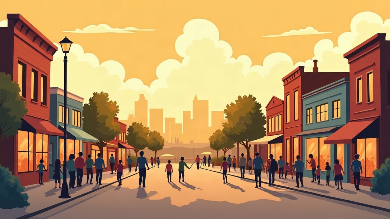 Editorial illustration: Antique and Thrift Stores in Bismarck