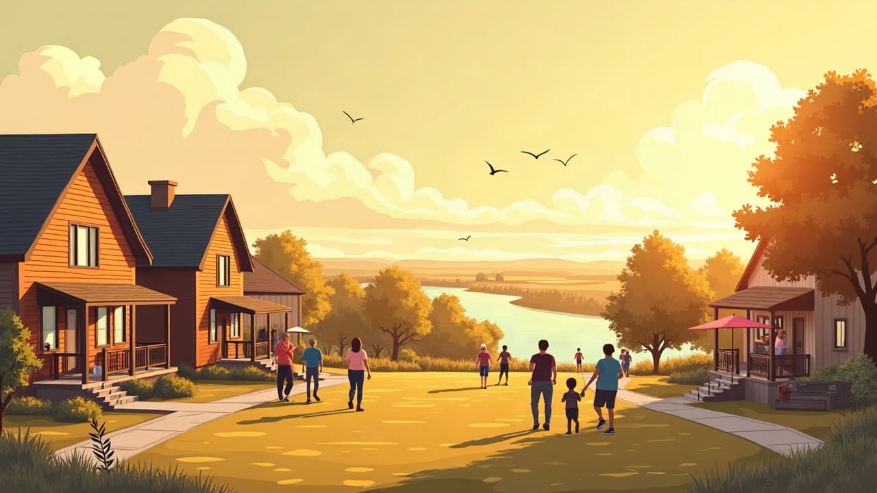 Editorial illustration: Golf Courses in Bismarck