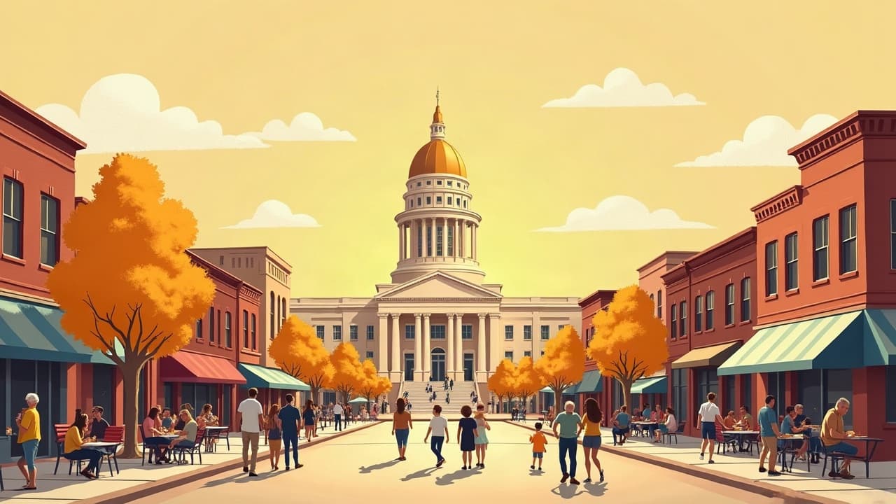 Editorial illustration: Local Shops and Boutiques in Bismarck