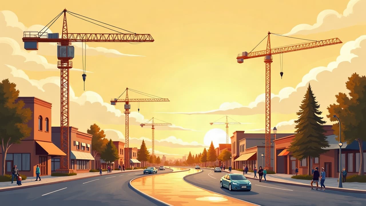 Editorial illustration: Apple Creek Road reopening projected for Nov. 9